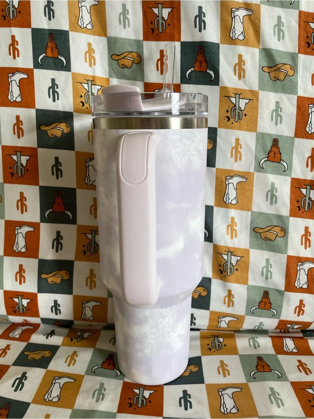 Stanley Lavender 40 oz Marble Cup with Handle - Picture 4 of 7
